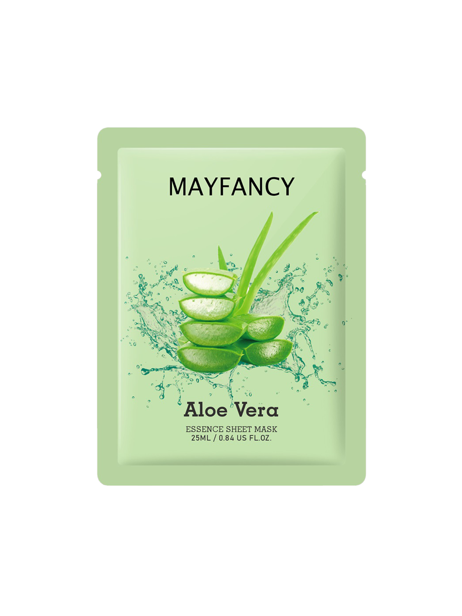 MAYFANCY Natural Beauty Flavours Moisturizing Aloe Vera Sheet Facial Mask